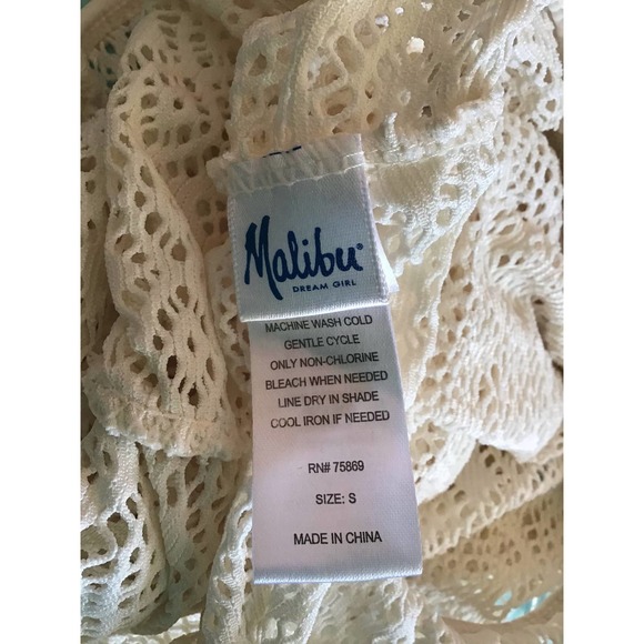 Malibu girls swim coverup romper size small - Picture 8 of 8